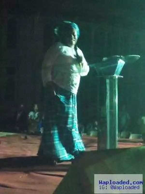 Patience Ozokwo Turns Pastor, Spotted Preaching at a Crusade (Photos) 